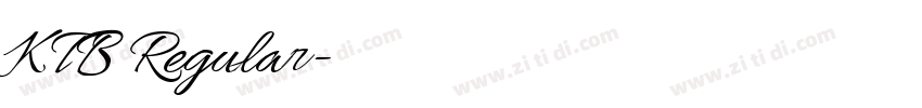KTB Regular字体转换 KTB Regular字体转换